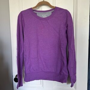 Purple Sweater Tek Gear Size M w/ thumb holes!